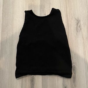 Black Knit Tank Top